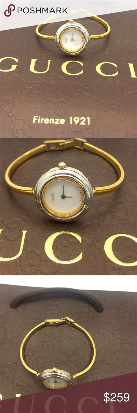 authentic gucci interchangeable bezel watch